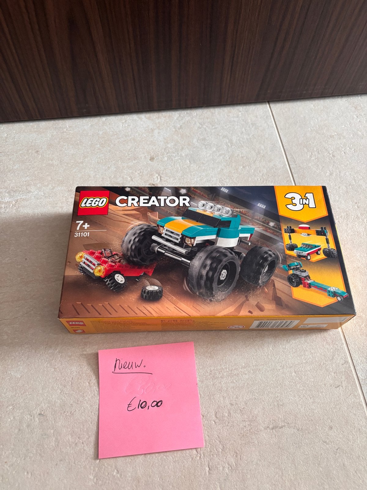 Nieuwe LEGO Creator 31101 Monster Truck 3-in-1 set, Ophalen, Lego, Nieuw, Ongeopend/sealed