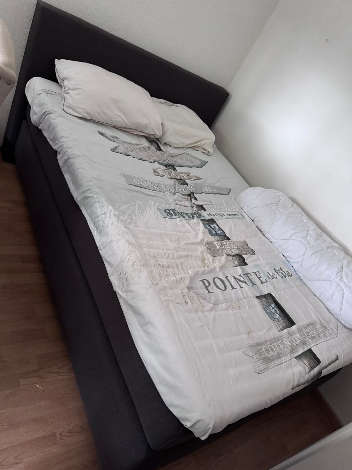 Karlsson box spring kleur zwart, Ophalen, Zwart, Tweepersoons, 140 cm