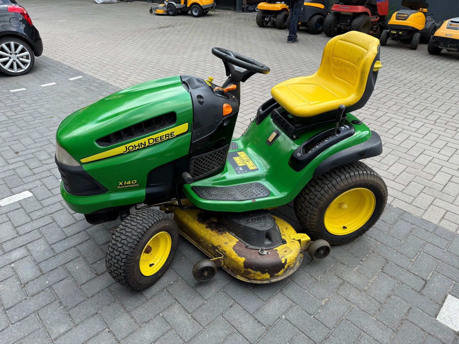 John deere zitmaaier x140, Ophalen of Verzenden, Gebruikt