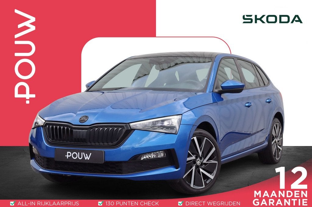 Skoda Scala 1.0 TSI 110pk Sport Business | LED Koplampen | P, 12 maanden, Scala, Gebruikt, Blauw