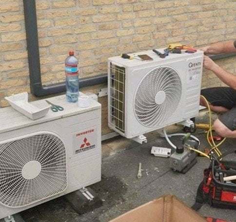 Airco split unit gas vullen onderhoud storing R32 R410A, 24-uursservice, Installatie