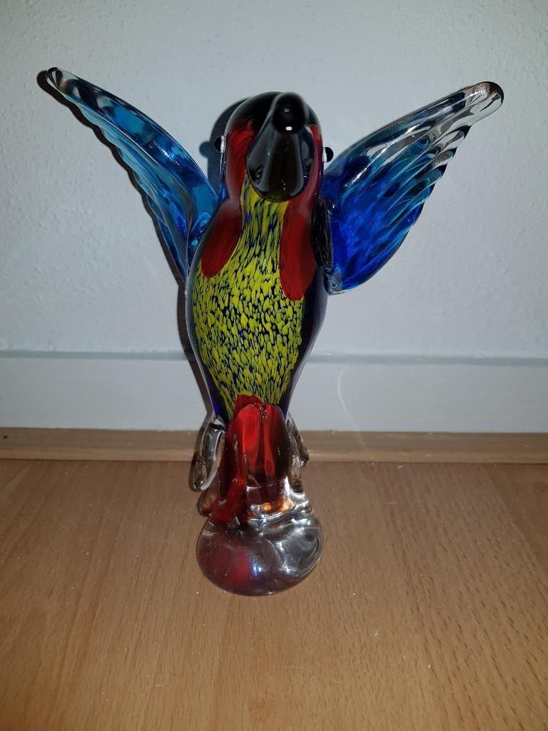 Murano ijsvogel vol glas, Ophalen of Verzenden, Zo goed als nieuw, Dier