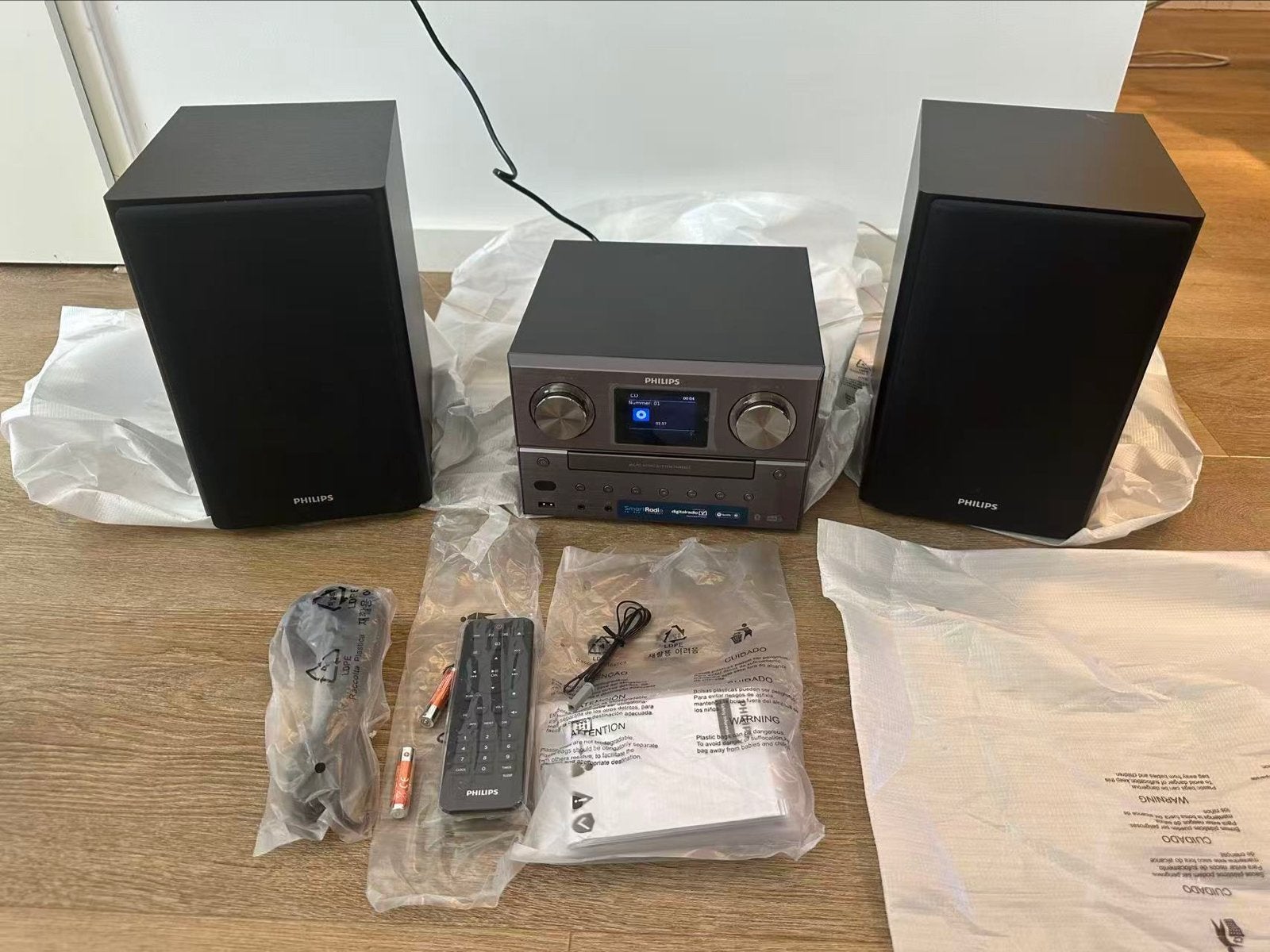 Philips TAM8905/10 Micro Music System – Zo goed als nieuw, Philips, Ophalen of Verzenden, Zo goed als nieuw, Microset