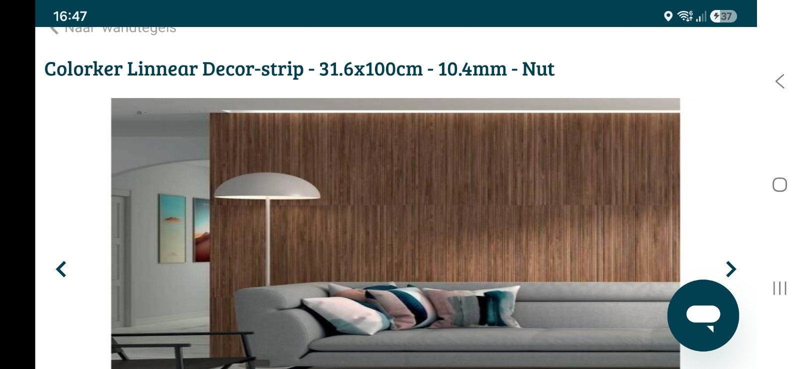 ONGEBRUIKT 4 tegels donkerbruin (nut) houtlook 31,5x100, Doe-het-zelf en Verbouw, Tegels, Ophalen, 60 cm of meer, Nieuw, Minder dan 5 m²