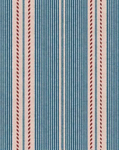 Mind the Gap - Berber Stripes Behang (8 rollen), Ophalen of Verzenden, Minder dan 10 m², Blauw, Berber, Strepen, Etnisch