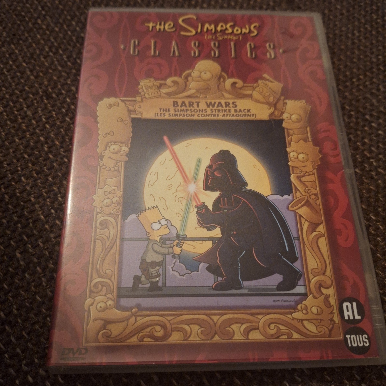 Bart Wars the Simpsons, Cd's en Dvd's, Dvd's | Klassiekers, Alle leeftijden, Ophalen of Verzenden, Zo goed als nieuw, Spaans
