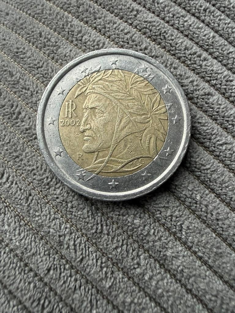 2 euro munt Dante Alighieri,Italië, Postzegels en Munten, Munten | Europa | Euromunten, Ophalen of Verzenden, Italië, 2 euro