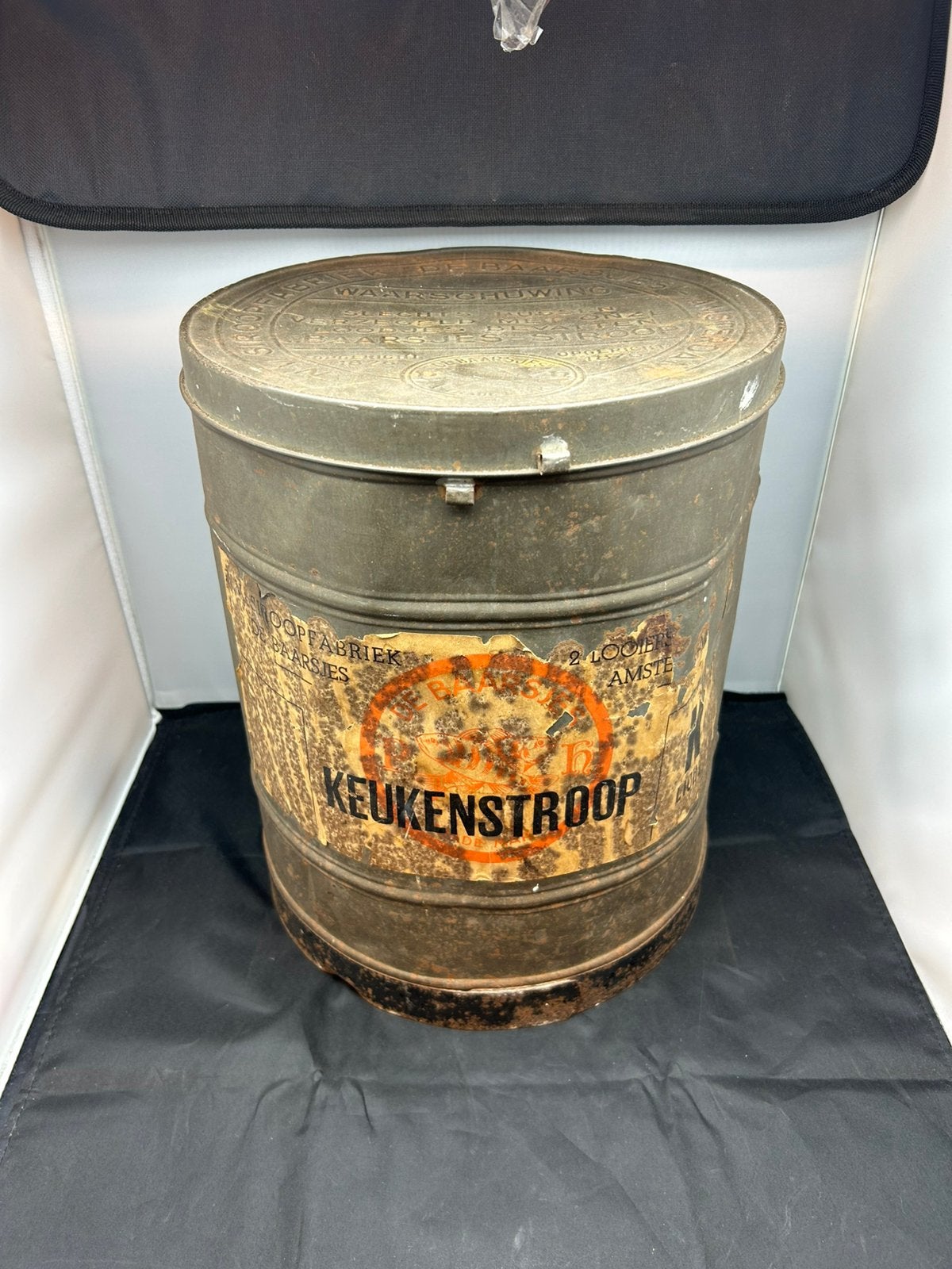 Groot Antiek Stroopblik De Baarsjes Amsterdam - 36cm, Verzamelen, Ophalen, Zo goed als nieuw, Overige