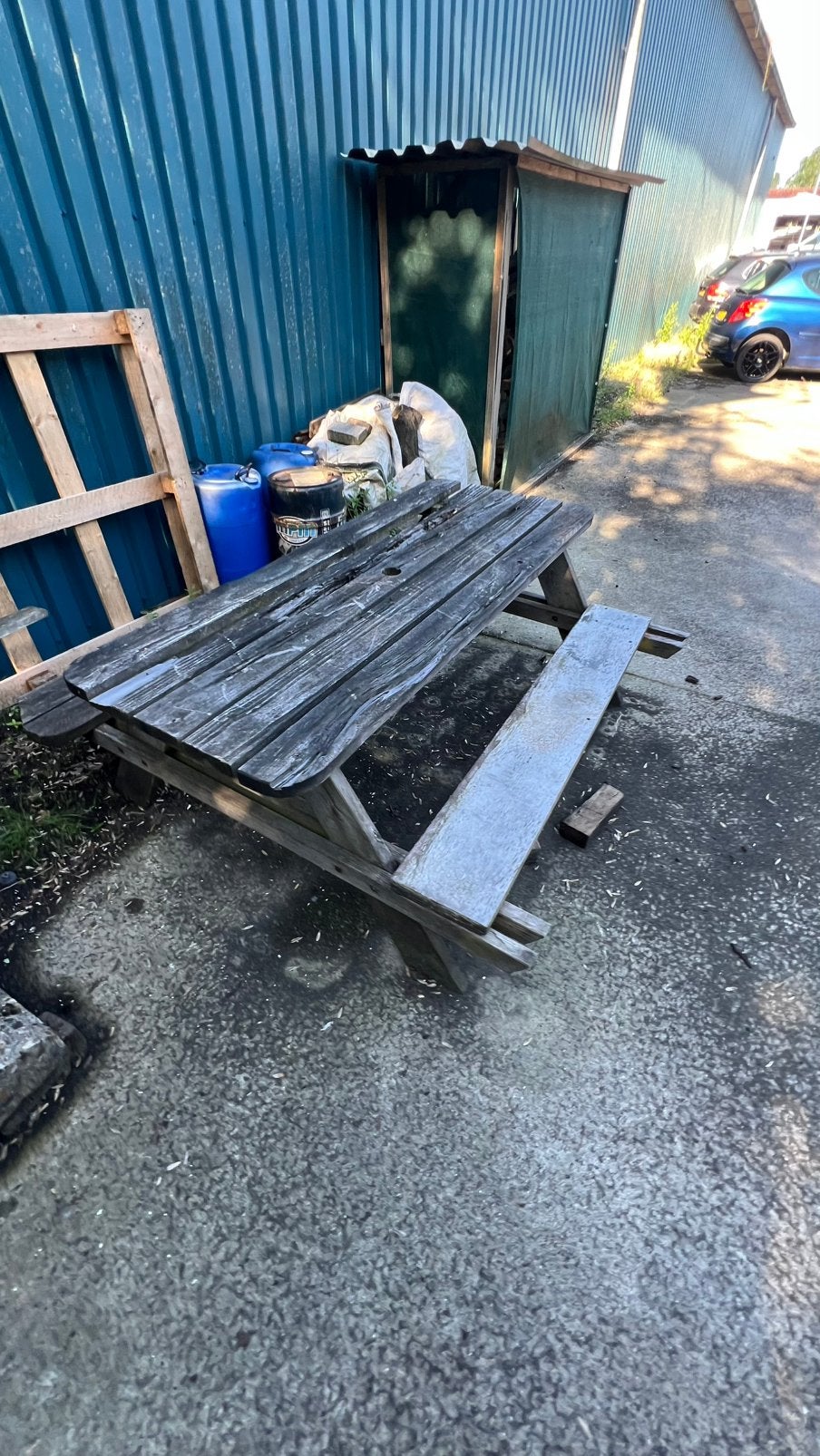 Picknicktafel (gebruikte staat), Ophalen of Verzenden, Zo goed als nieuw, Hout