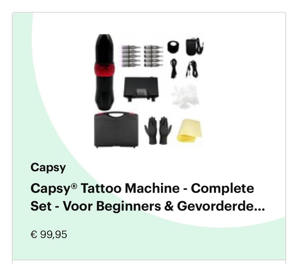 Beginner Tattoeerset, Hobby en Vrije tijd, Overige Hobby en Vrije tijd, Ophalen of Verzenden, Nieuw