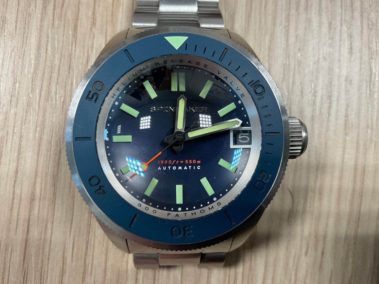 Spinnaker Piccard divers watch, Sieraden, Tassen en Uiterlijk, Horloges | Heren, Overige merken, Staal, Gebruikt, Staal