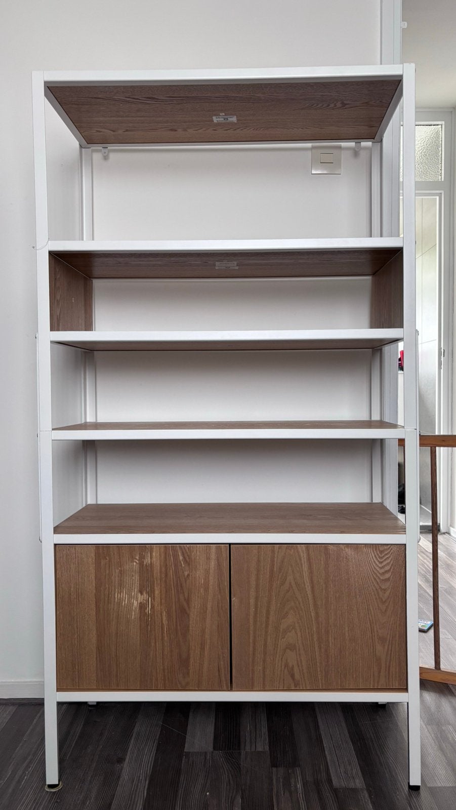 Boekenkast met deurtjes, Ophalen, Gebruikt, 50 tot 100 cm, Metaal