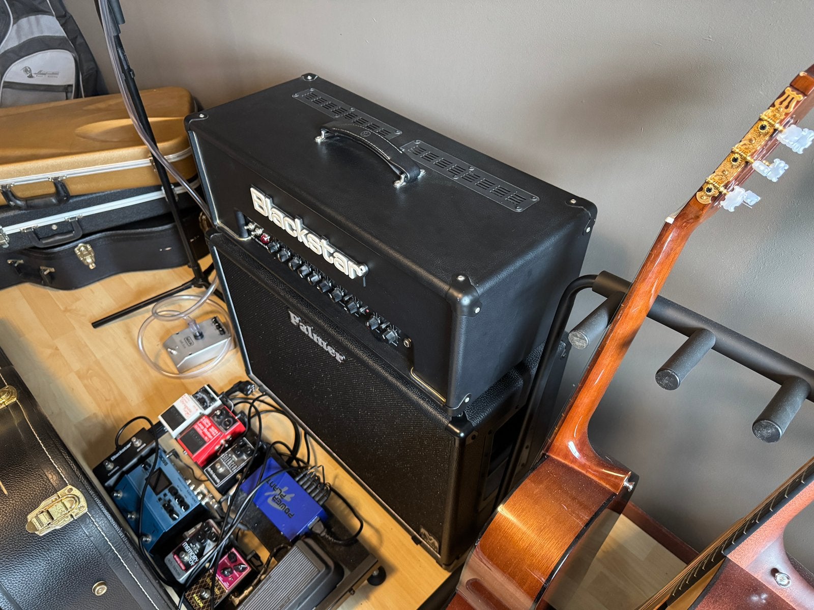 Blackstar HT Club 50 + Palmer 2x12 celestion v30 cabinet, Ophalen, Zo goed als nieuw, Gitaar, 50 tot 100 watt