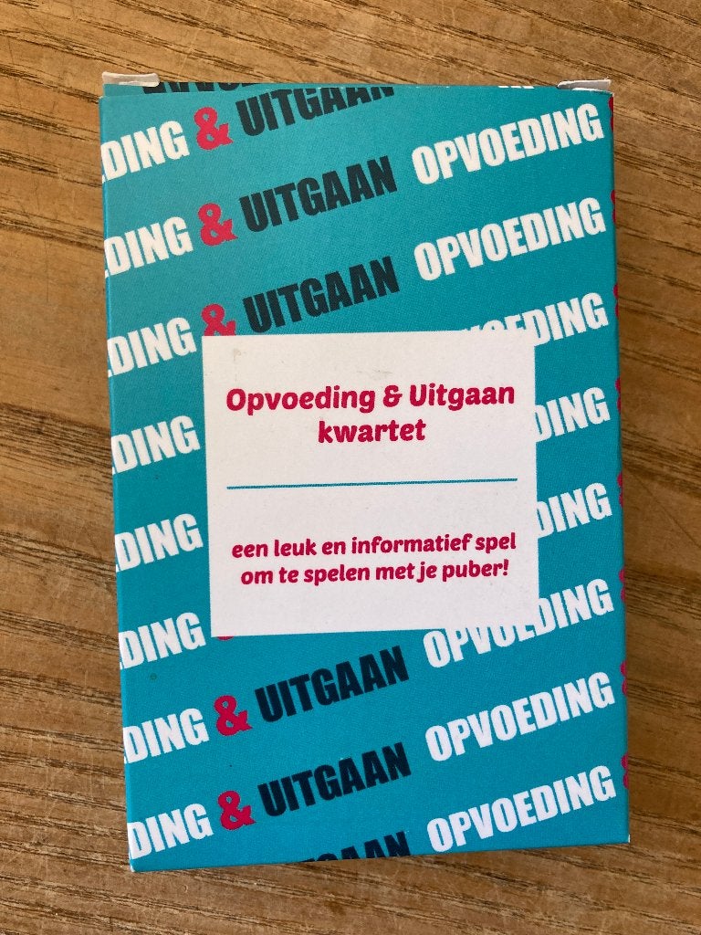 Opvoeding & uitgaan kwartet - zgan, Een of twee spelers, Ophalen of Verzenden, Zo goed als nieuw, Trimbos