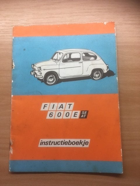 Fiat 600E Instructieboekje - Origineel   1970    NL, Ophalen of Verzenden