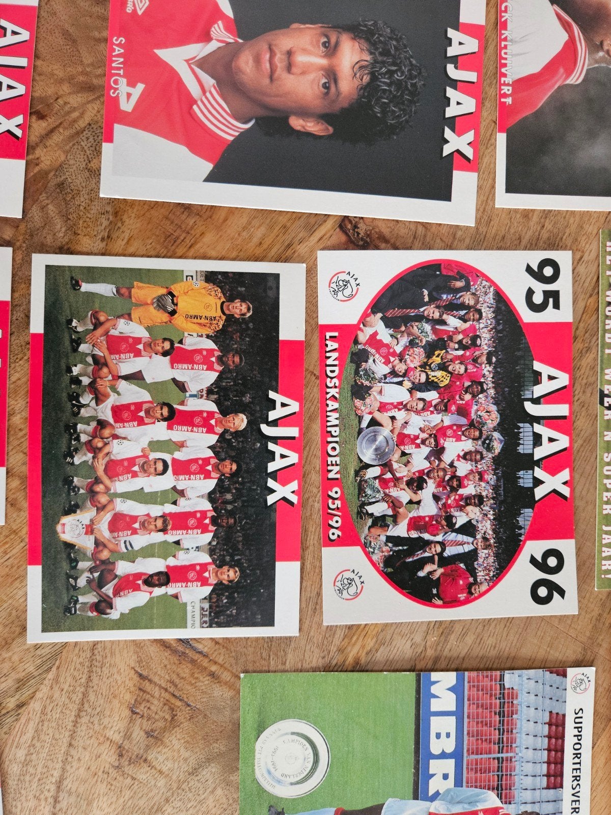 Ajax kaarten - Jaren '90 Collectie, Ophalen, Gebruikt, Ajax, Poster, Plaatje of Sticker