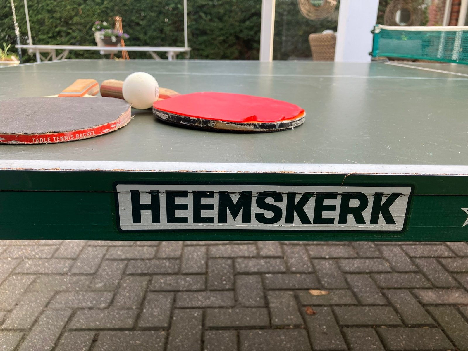 Authentieke Heemskerk tafeltennistafel, Sport en Fitness, Ophalen of Verzenden, Gebruikt, Tafel Indoor
