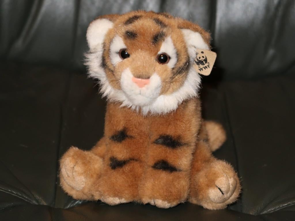 realistisch TIJGER WELPJE knuffel, Wereld Natuur Fonds, WWF, Kinderen en Baby's, Speelgoed | Knuffels en Pluche, Zo goed als nieuw