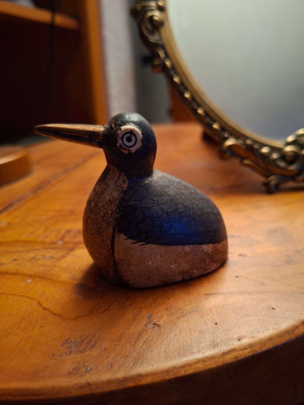 Decoratieve houten vogel - handgeschilderd, Ophalen
