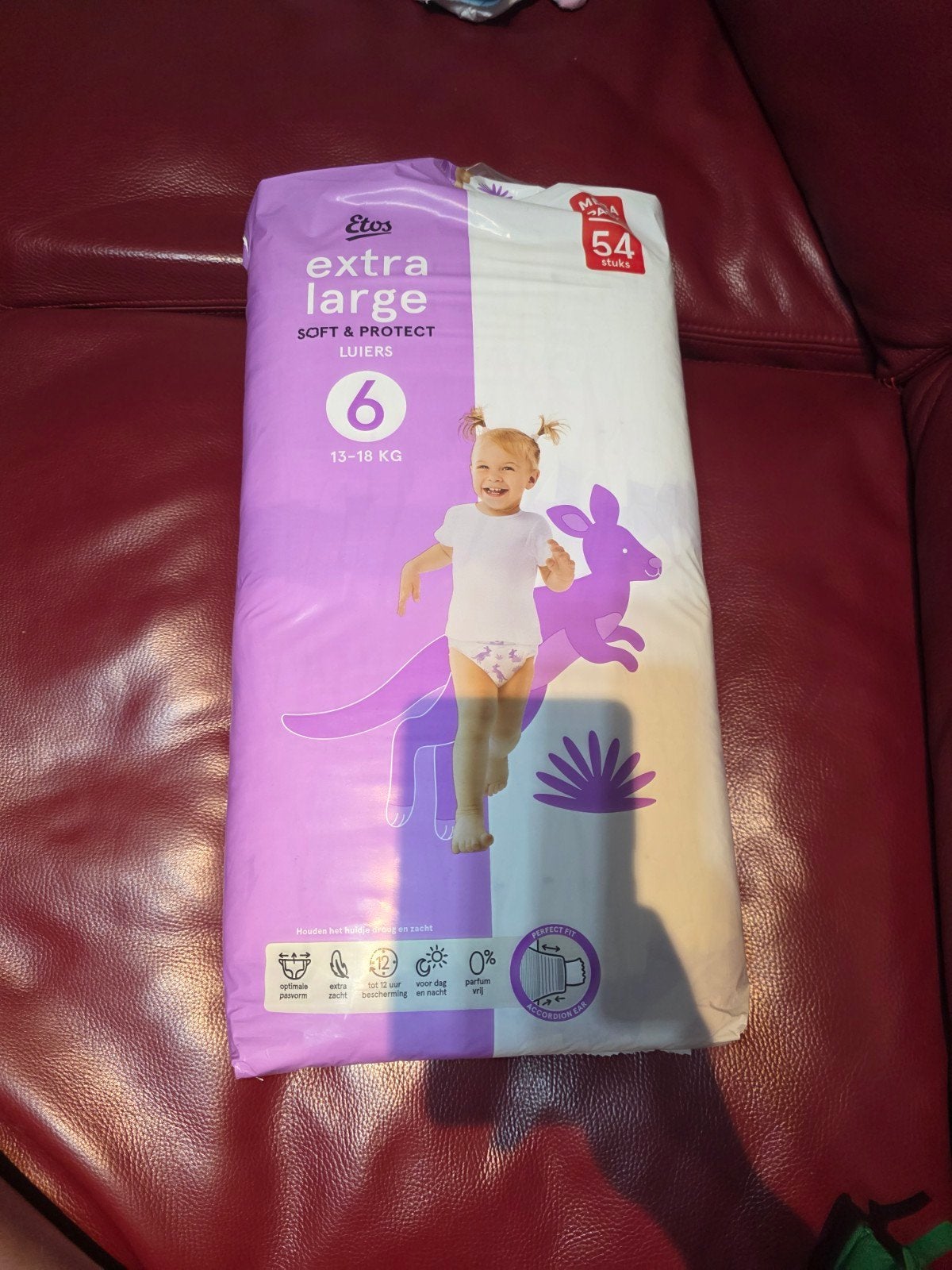 Etos Extra Large Luiers Maat 6 - 54 stuks, Ophalen, Nieuw