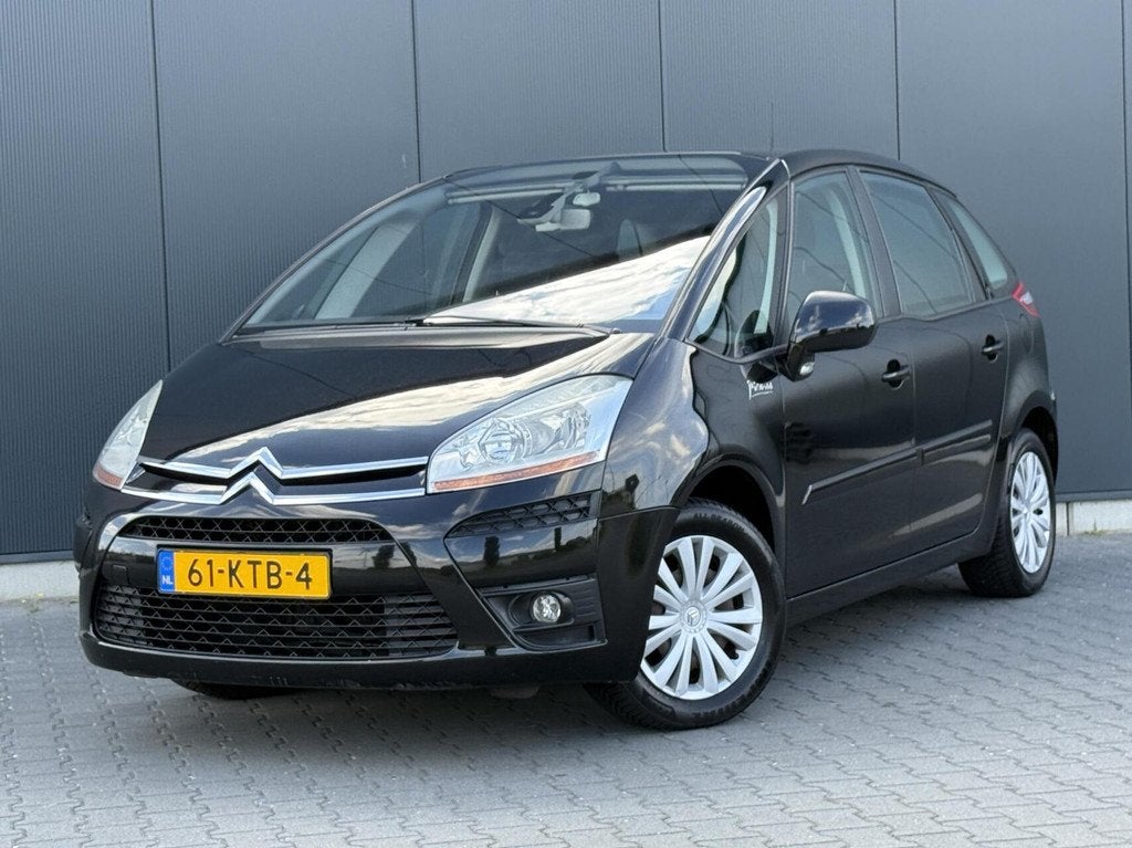 Citroen C4 Picasso 1.6 VTi Ambiance Airco - Cruise - Trekhaa, Auto's, Stof, Gebruikt, Zwart, 4 cilinders