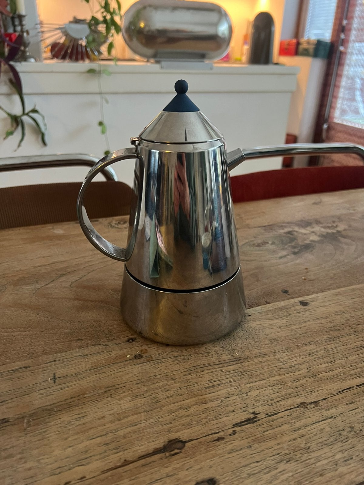 Percolator, Guido Bergna Mia, Gebruikt, Espresso apparaat, Gemalen koffie, Ophalen of Verzenden