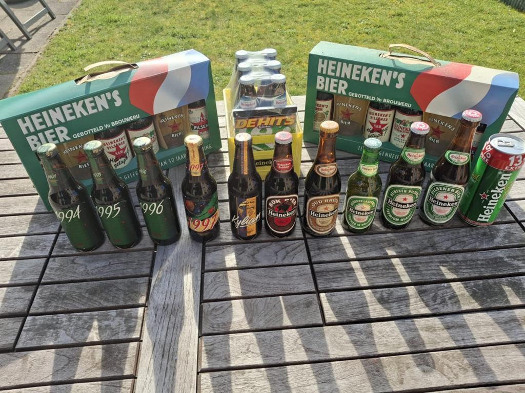 Heineken geschenksets en veel extra's, Verzamelen, Ophalen of Verzenden, Zo goed als nieuw, Flesje(s), Heineken