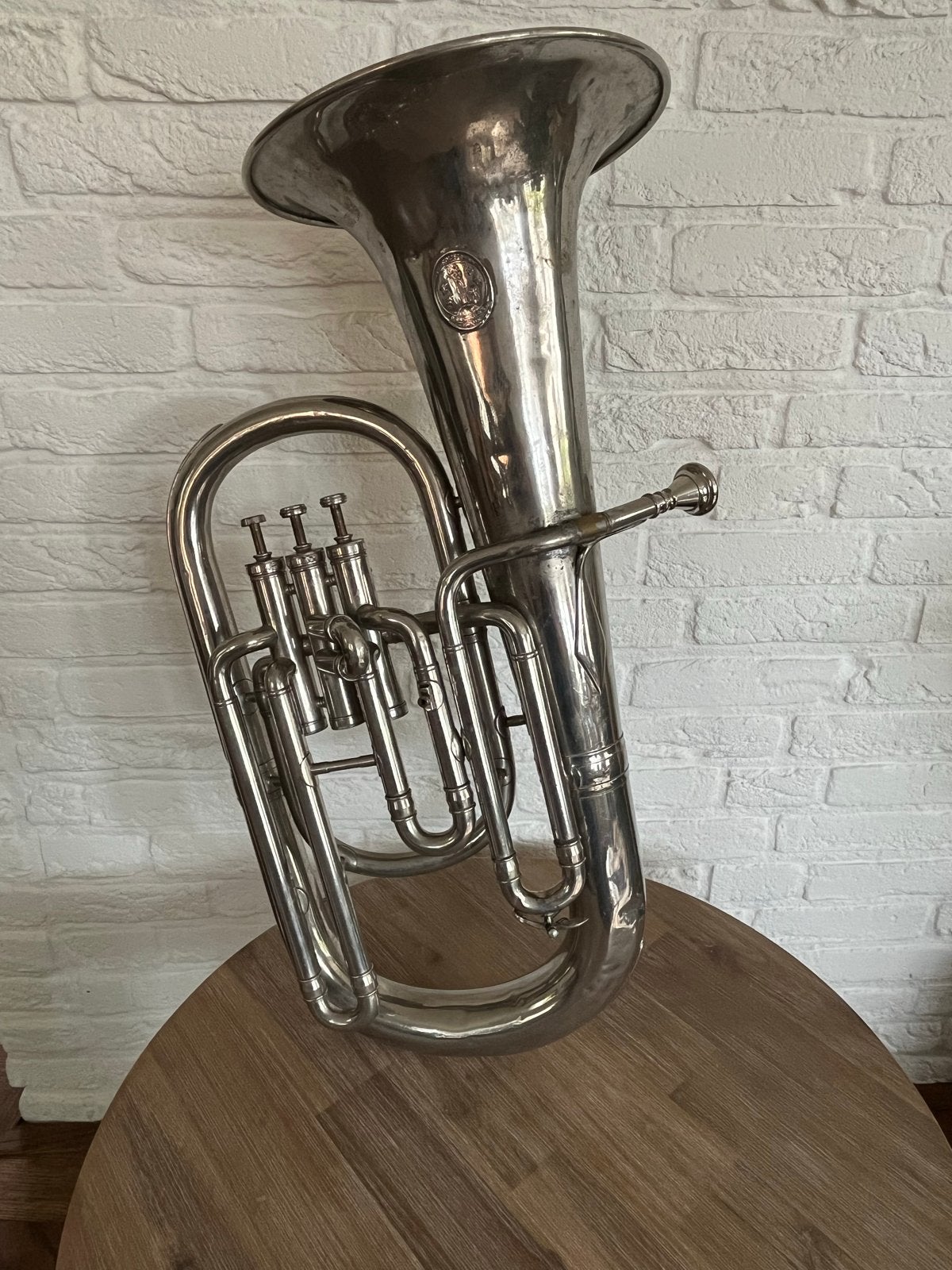 Prachtige oude Euphonium D.Ansingh&co Zwolle, Ophalen, Gebruikt, Koperblazer