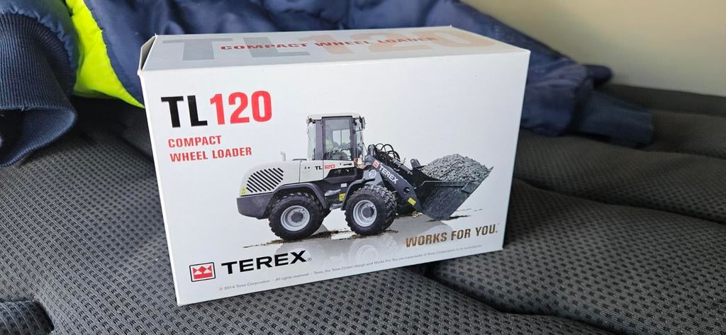 Terex TL 120 shovel 1/50 NZG in doos nieuw, Ophalen of Verzenden, Nieuw, Hijskraan, Tractor of Landbouw, NZG