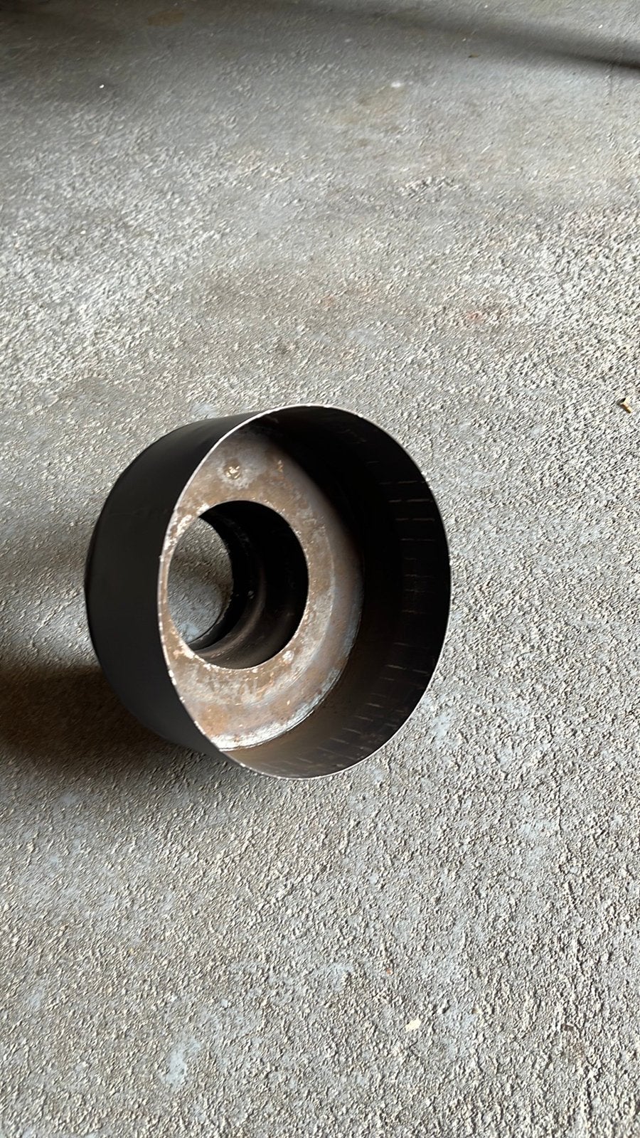 Verloop kachelpijp 150/80mm, Houtkachel, Ophalen of Verzenden, Zo goed als nieuw, Vrijstaand