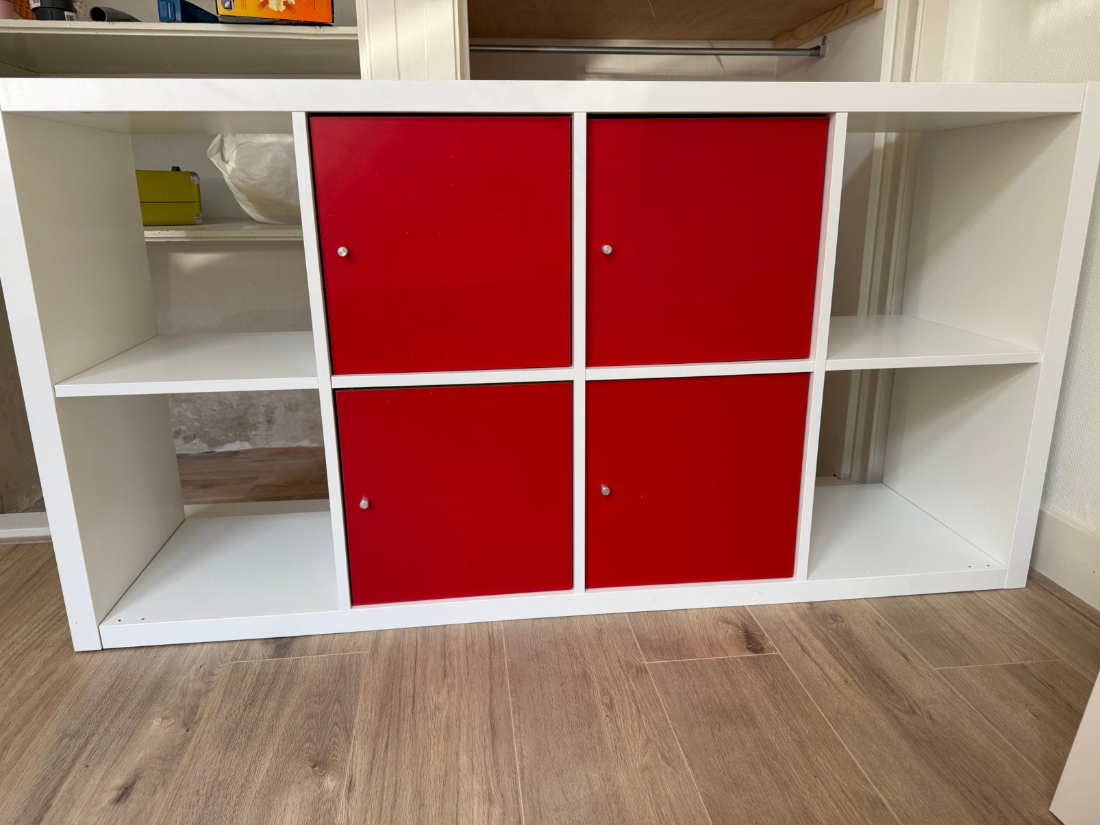 3 Kallax kasten 2x4 wit, Ophalen, Gebruikt, Minder dan 150 cm, Minder dan 100 cm