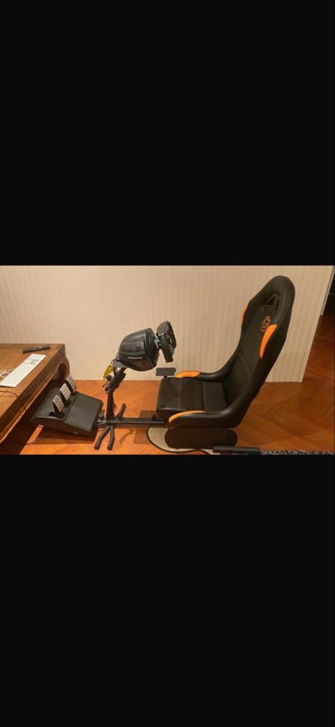 Playseat met Thrustmaster T300 RS & Ferrari F1 stuur, Racestoel, Force feedback, Ophalen of Verzenden, Zo goed als nieuw