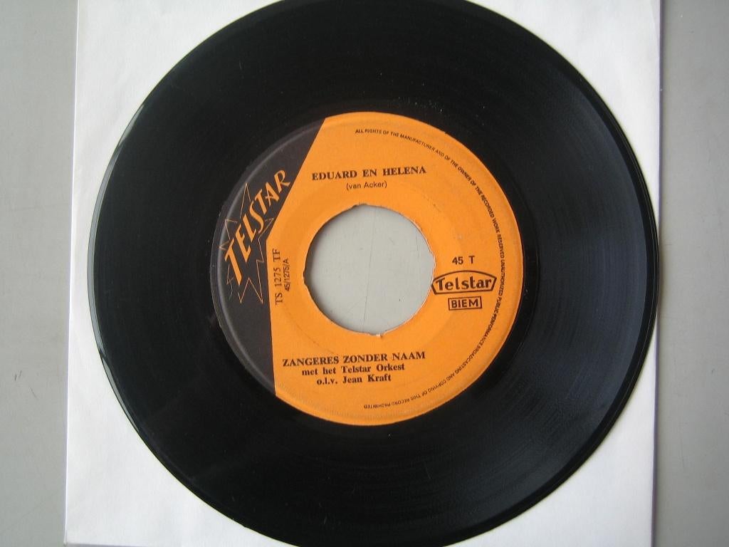 Zangeres zonder naam - Eduard en Helena ( Telstar 1275 ), Cd's en Dvd's, Vinyl | Nederlandstalig, Ophalen of Verzenden, Gebruikt