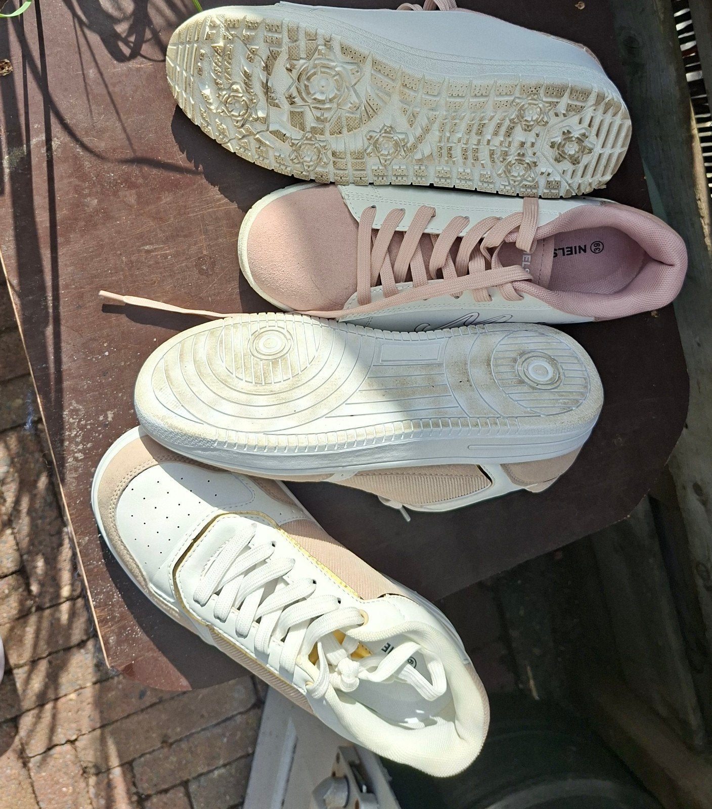 2 paar merkloze sneakers,, Kleding | Dames, Schoenen, Wit, Ophalen of Verzenden, Merkloos, Sneakers of Gympen