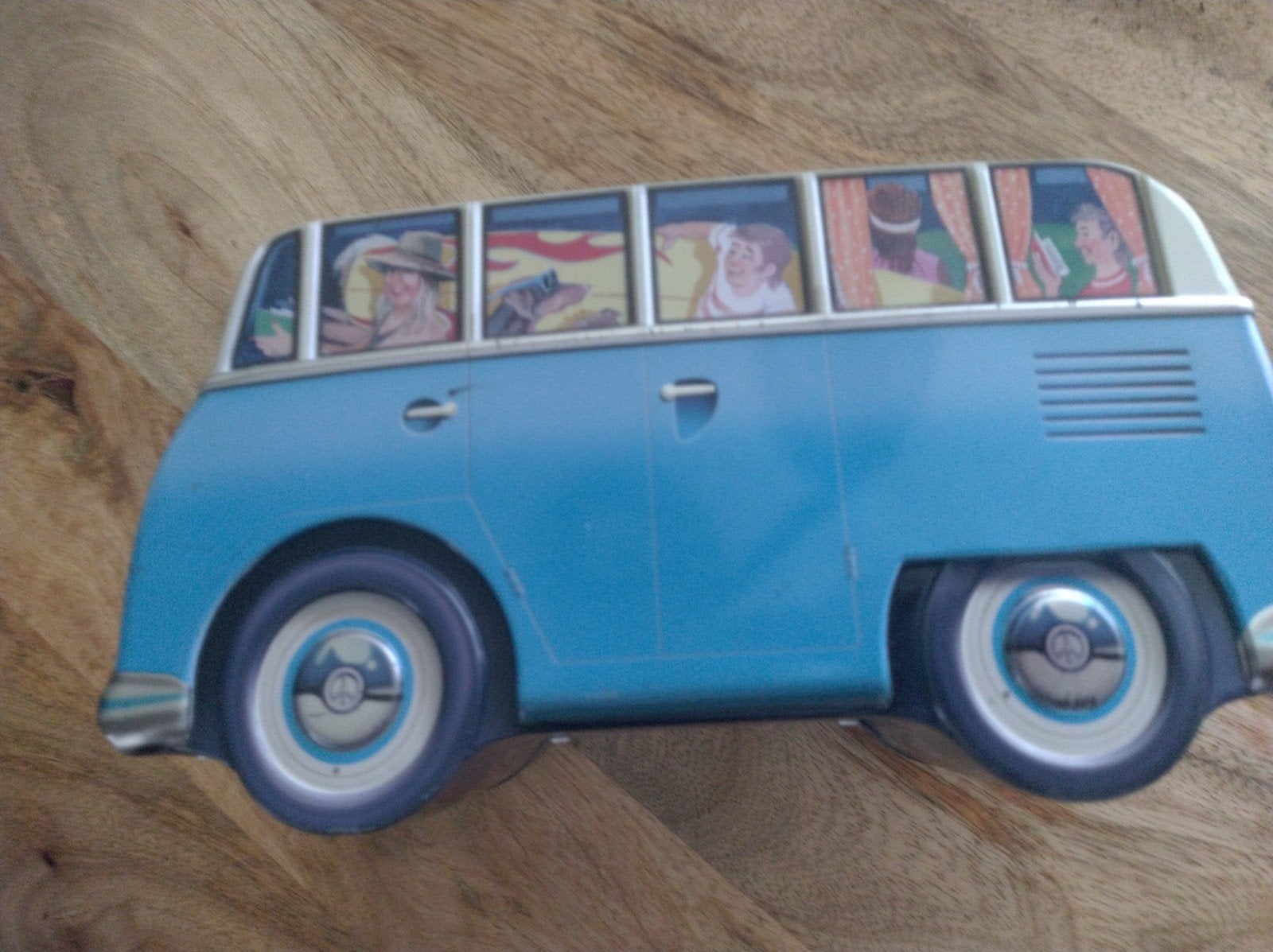 Vintage Volkswagen T1 Bus Koekblik - Hippie Design, Ophalen, Gebruikt, Auto's