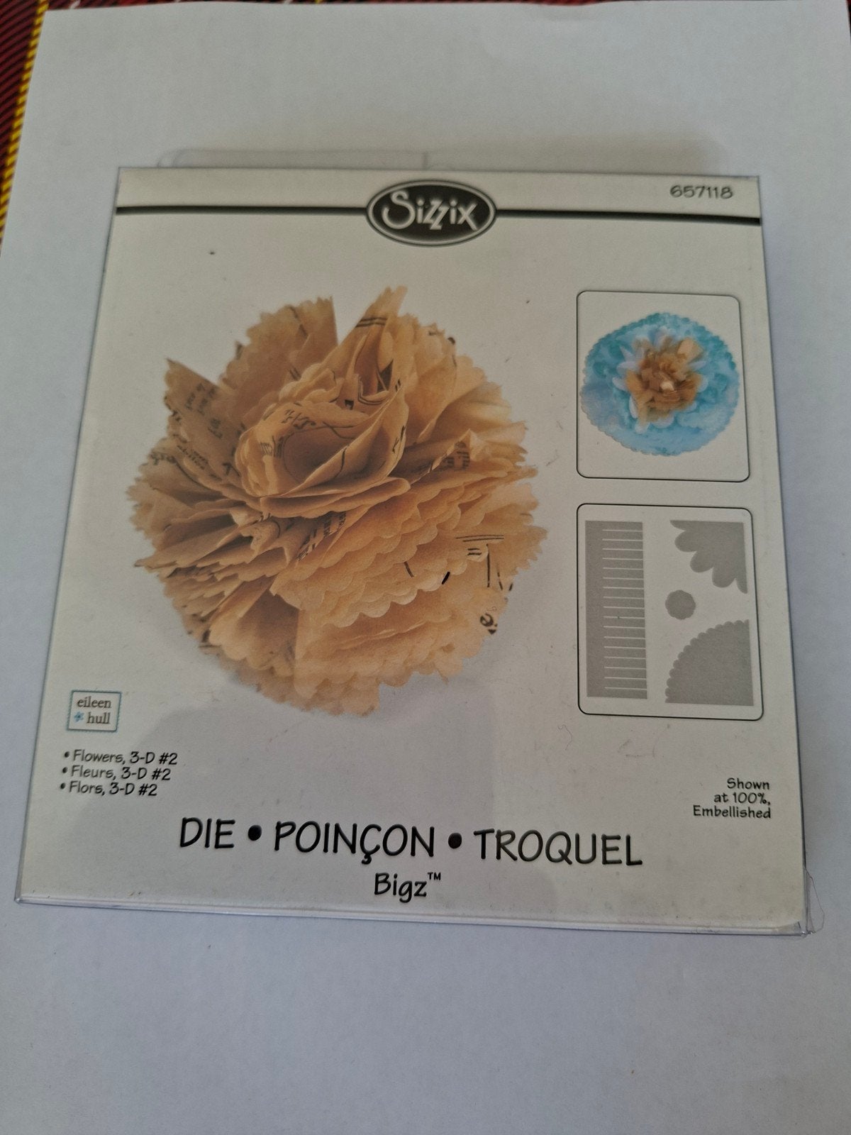 Nieuw Snijmal Sizzix Bigz 657118 Flowers 3-D, Gereedschap of Toebehoren, Nieuw, Geschikt voor karton, Overige merken