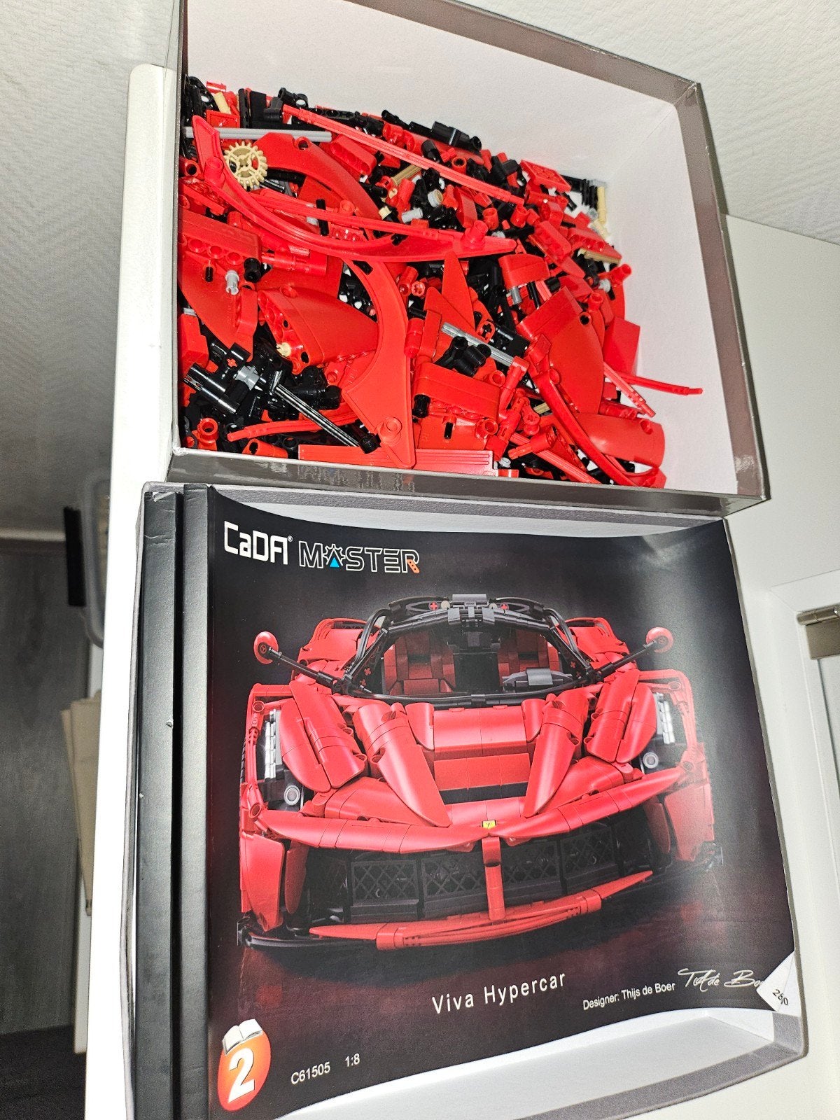 CaDA Master C61505 Viva Hypercar Bouwset (Ferrari LaFerrari), Ophalen of Verzenden, Zo goed als nieuw, Overige merken