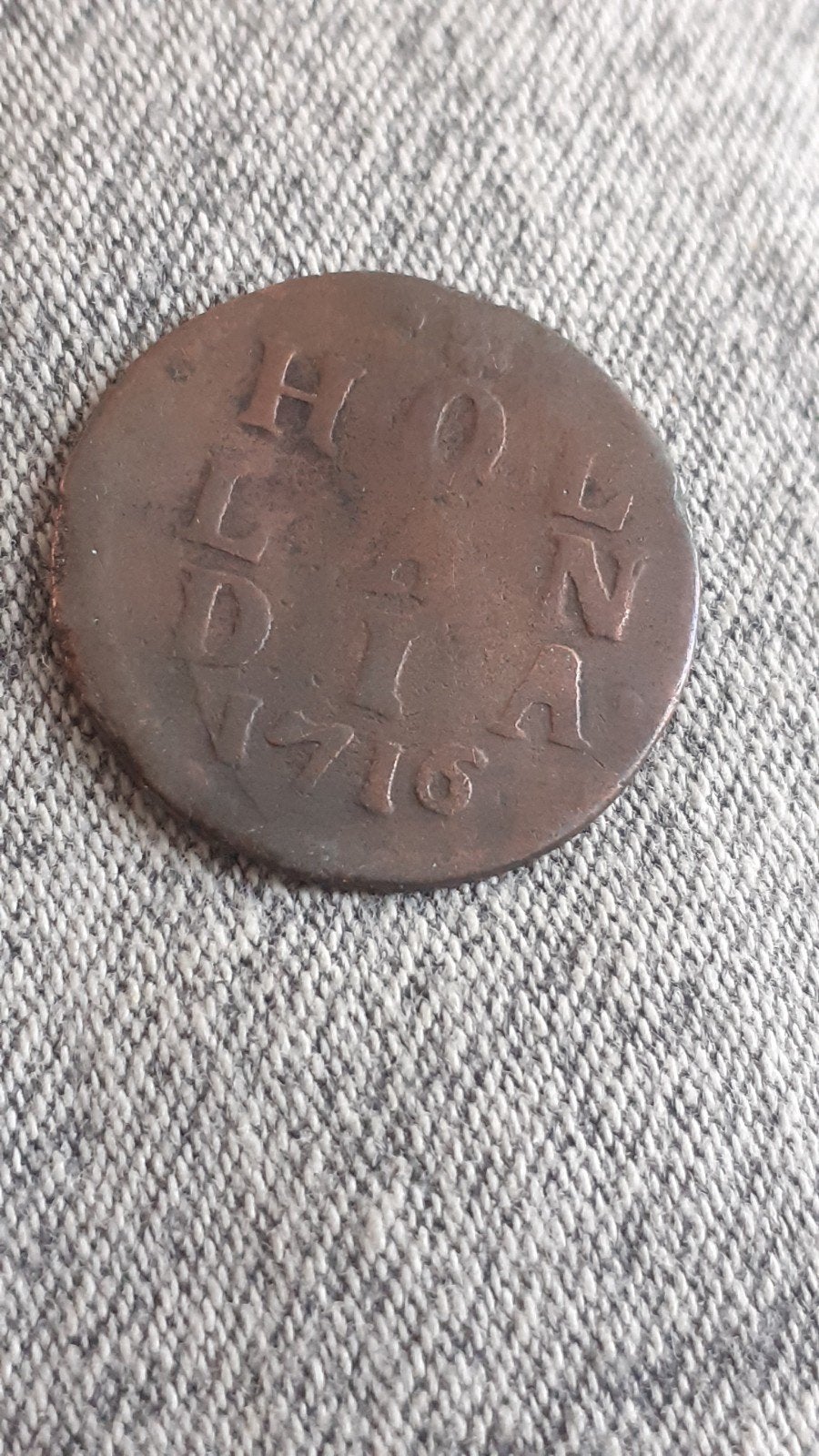 Duit hollandia 1716, Verzenden