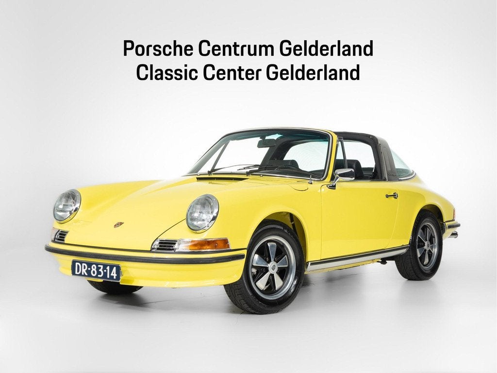 Porsche 911 S 2.4 Targa Ölklappe, Auto's, Oldtimers, Zwart, 190 pk, Cabriolet, 4 stoelen