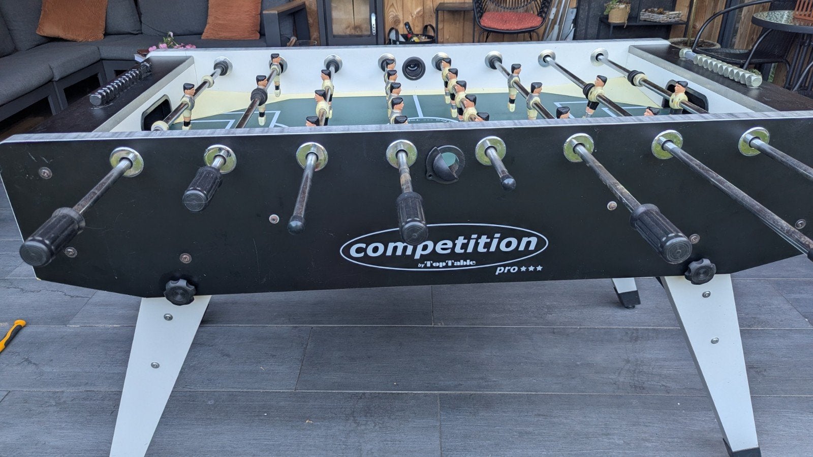 Tafelvoetbaltafel 'Competition'  stevige tafel- inklapbaar., Ophalen, Zo goed als nieuw