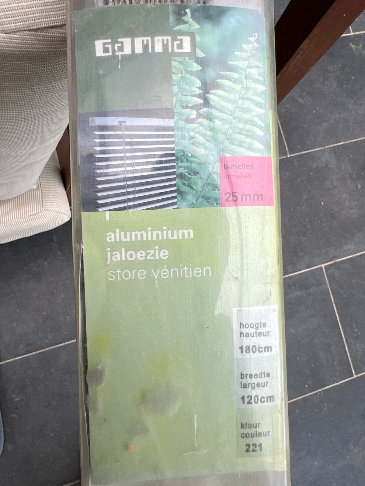 Nieuwe GAMMA aluminium jaloezie 120x180cm, Jaloezie, Overige merken, Metaal, Nieuw