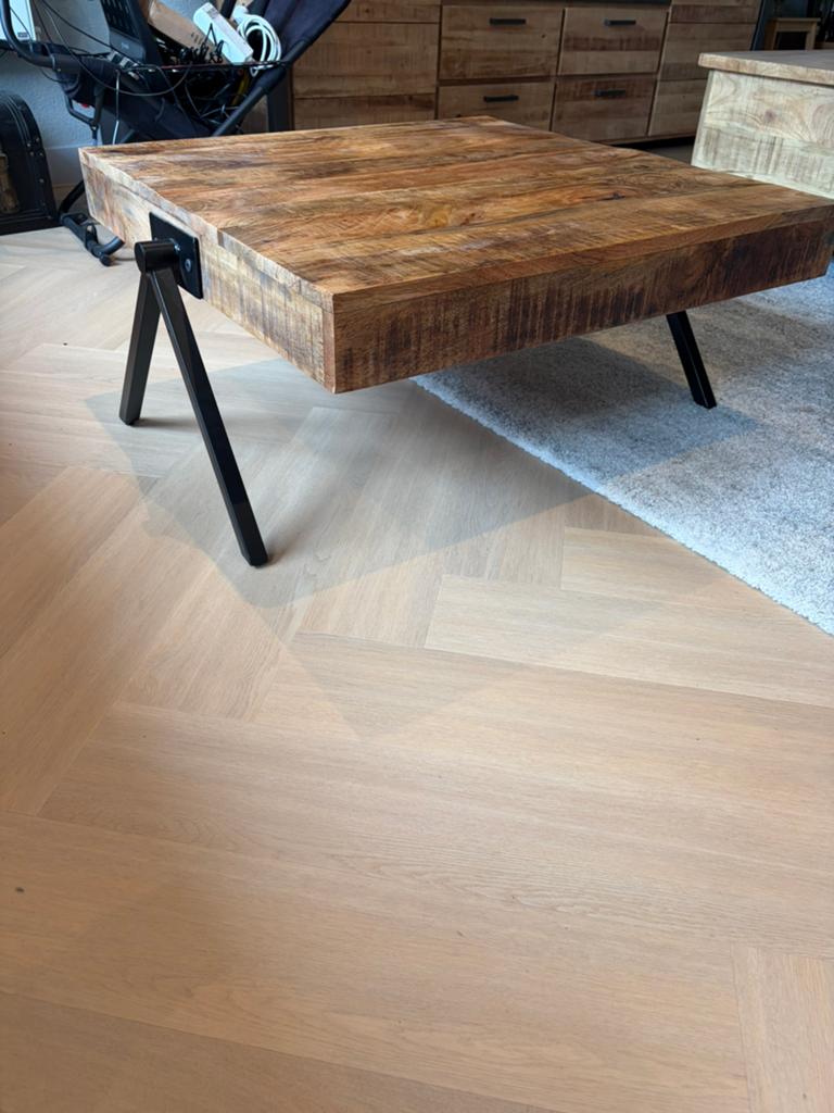 Salontafel, Huis en Inrichting, Tafels | Salontafels, Ophalen, Gebruikt, 50 tot 100 cm, 50 tot 100 cm