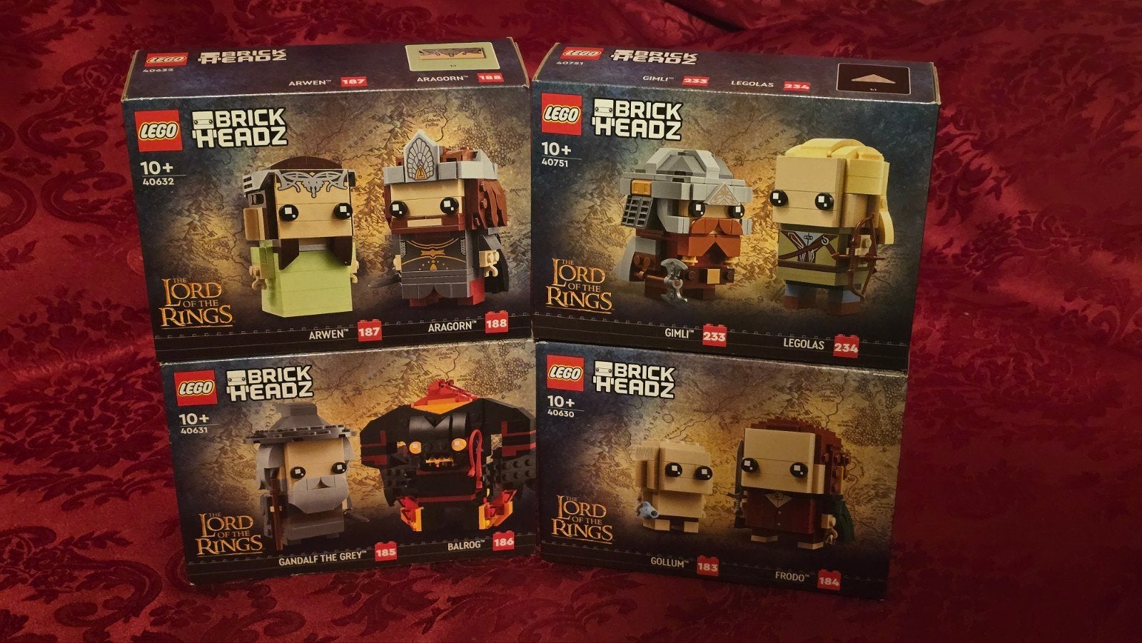 LEGO BrickHeadz Lord of the Rings sets (4 stuks), Ophalen of Verzenden, Nieuw, Overige merken