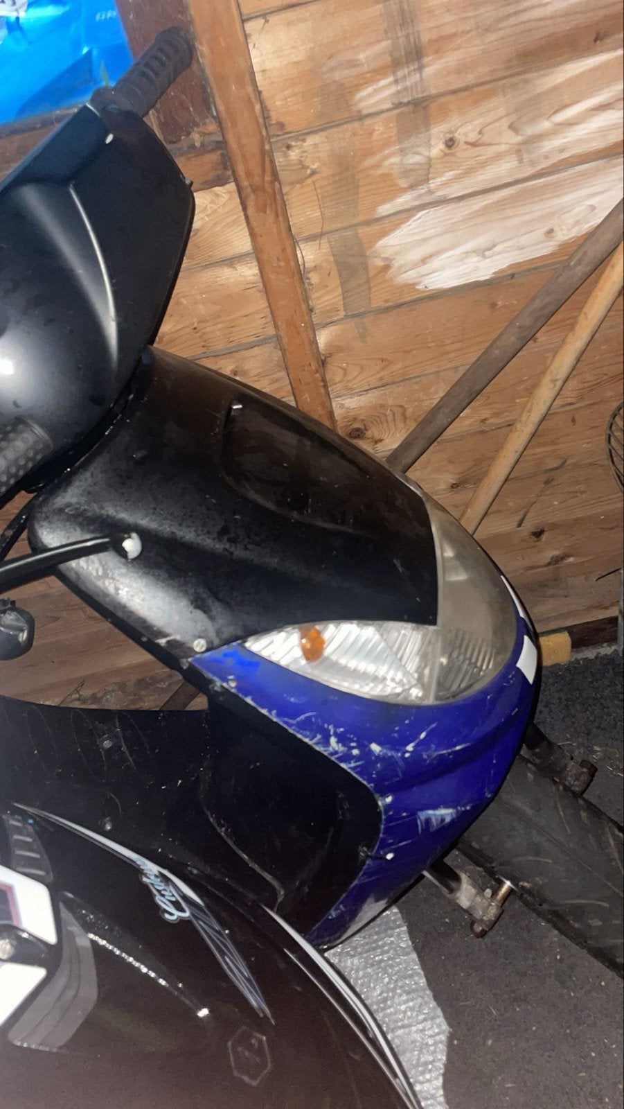 Opgevoerde 50cc 2t scooter met blauw kenteken, Ophalen of Verzenden, Gebruikt, Tweetakt, Overige merken