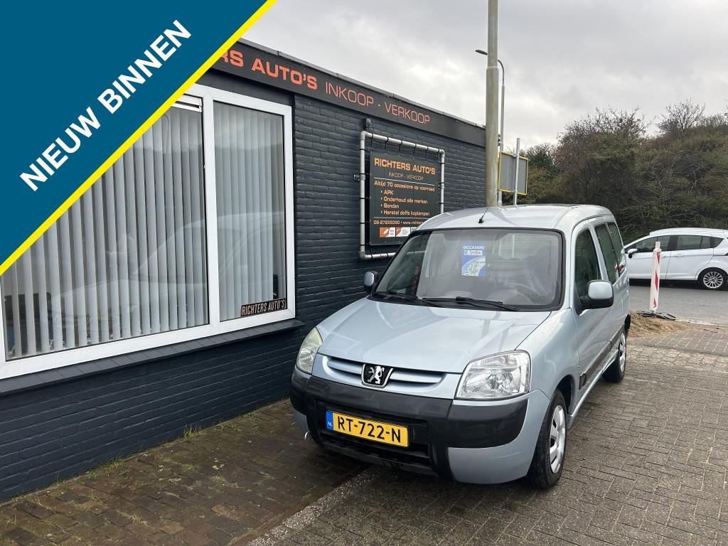 Peugeot Partner mpv 1.4 XT apk 4-27✅ (bj 2003), Auto's, Stof, 1360 cc, Zwart, 4 cilinders