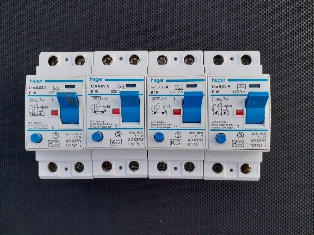 Hager Aardlekautomaat ADA037G Alamat groepenkast meterkast, Ophalen of Verzenden, Gebruikt, Hager, Overige typen