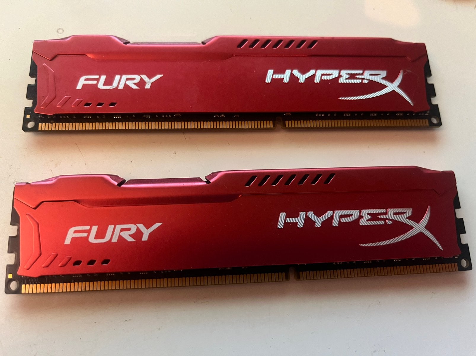 HyperX Fury red HX318C10FRK2/16 16GB RAM (2x8), Ophalen, Gebruikt, DDR3, Desktop
