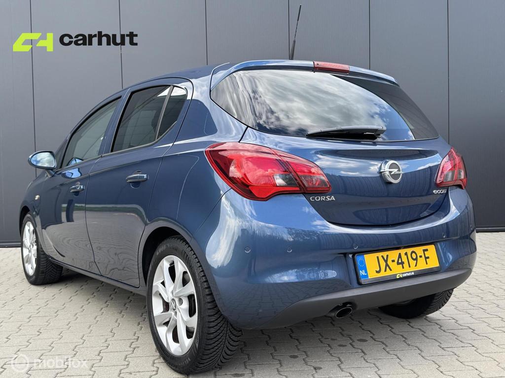Opel Corsa 1.0 Turbo Cosmo|Pano dak| VOLL opties|NL auto| 76, Auto's, Voorwielaandrijving, Gebruikt, Blauw, 49 €/maand