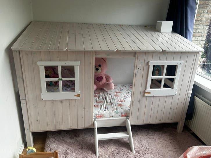 Flexa Classic Huisbed - Opknapper met ramen, Ophalen, Gebruikt