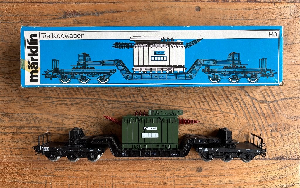 Marklin HO 4617 dieplader, Wisselstroom, Gebruikt, Verzenden, Wagon